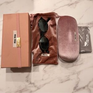 Miu Miu Regard Sunglasses Water Green Lenses